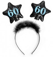 Shiny 60th Birthday Haarreif 13cm