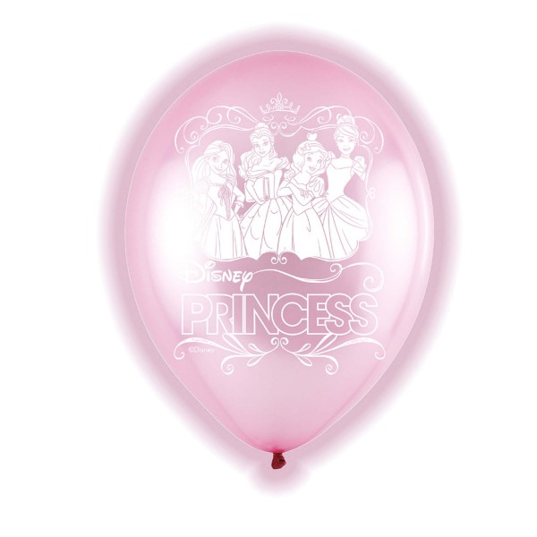 5 LED Disney Princess Ballons 28cm