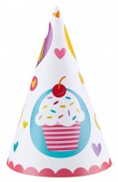 6 Cupcake Party Hütchen 16,5cm