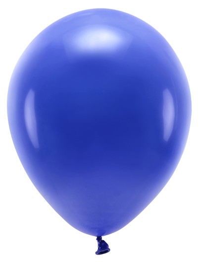 10 Eco Pastell Ballons royalblau 26cm