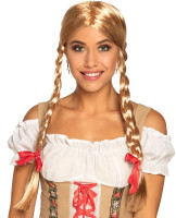 Bayrische Liesl Damenperücke blond mit Schleifen