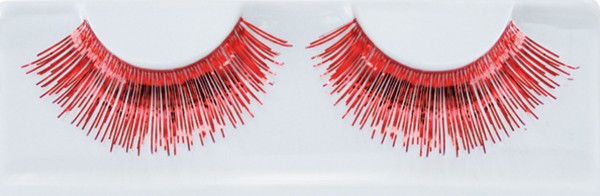 Rote Metallic Wimpern