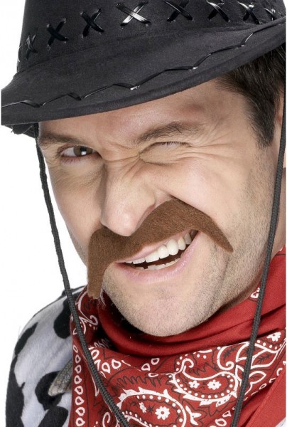 Brauner Cowboy Schnurrbart