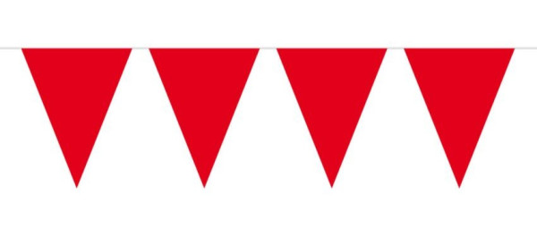 XXL Wimpelkette rot 10m