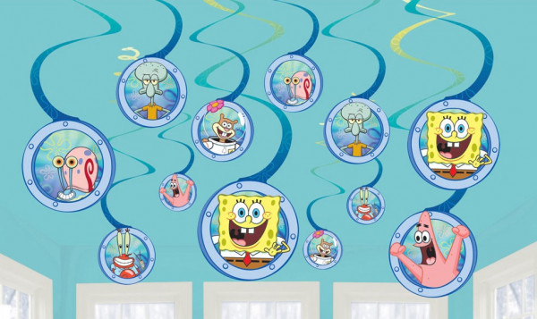 12 Spongebob Spiral-Hänger