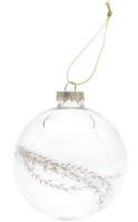 Glaskugel mit Trockengräsern 8cm