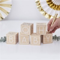 Oh Baby Baustein Gästebuch