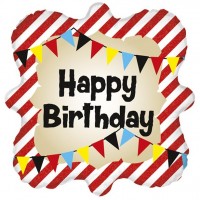 Zirkuszelt Birthday Folienballon 46cm