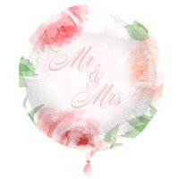 Folienballon Mr and Mrs Roses 45cm
