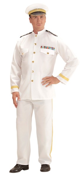 Navy Kapität Herrenkostüm Weiß