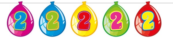 Funny 2nd Birthday Girlande 10m