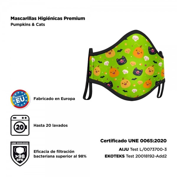 Mund Nasen Maske Kürbis und Friends für Kinder 2