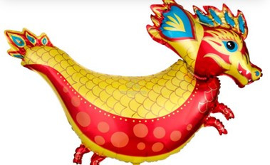 Feuriger Drache Folienballon 96,5cm