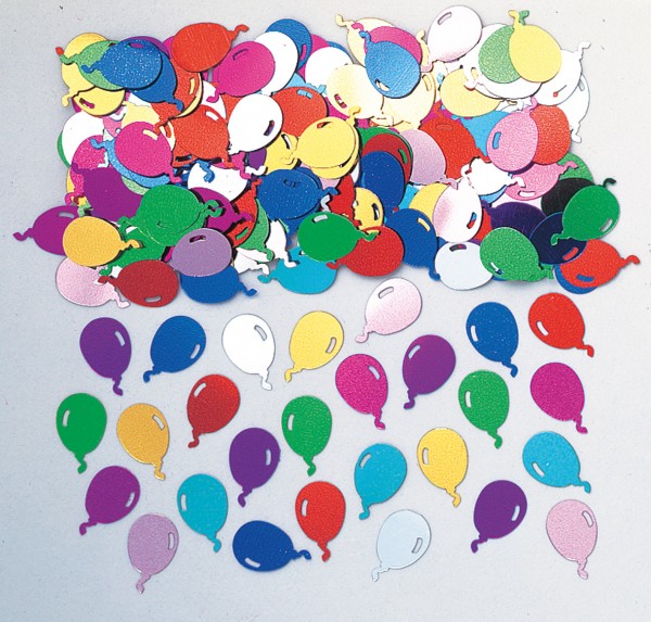 Kunterbunte Luftballon Party Streudeko Fiesta Metallic