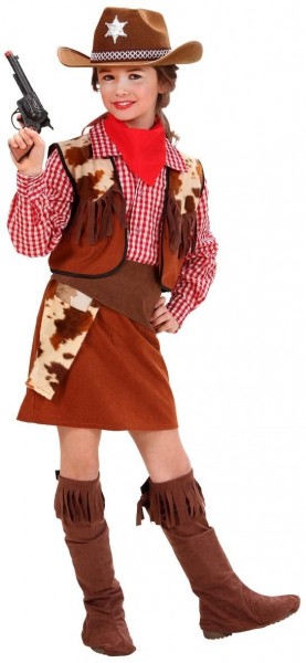 6-Teiliges Cowgirl Kostüm Für Mädchen