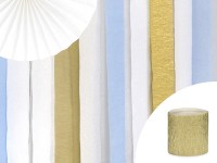 10m Krepppapier gold 4-teilig