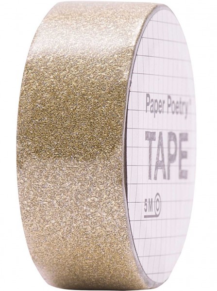 Goldenes Glitzer Washi Tape 5m