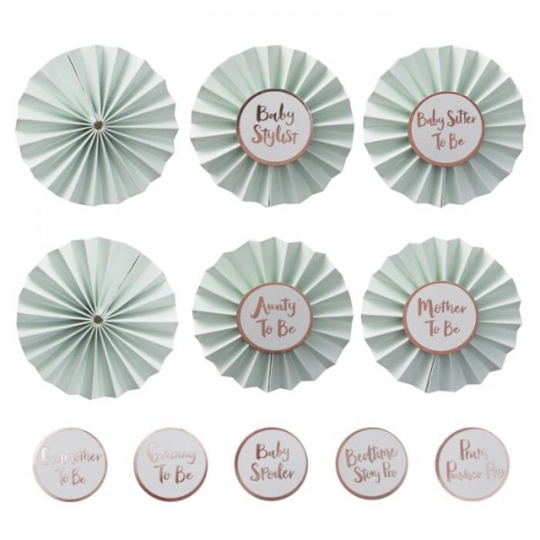 6 DIY Hallo Welt Buttons 8cm