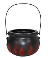 Hexenkessel Mit Flammen Gruseldekoration 15cm