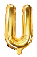 Folienballon U gold 35cm
