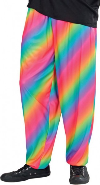 Lässige Regenbogen 80er Jahre Hose