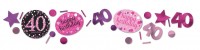Pink 40th Birthday Streudeko 34g
