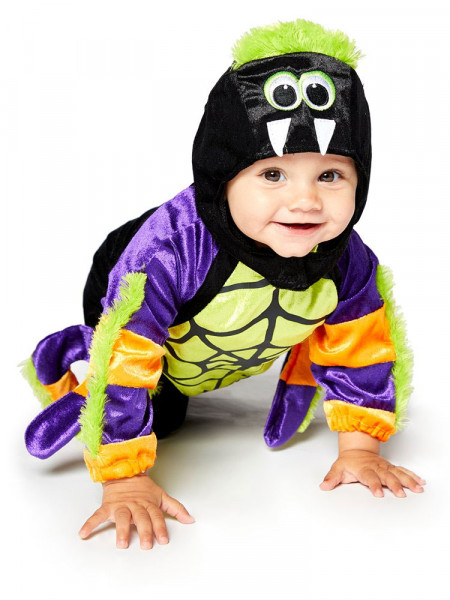 Mini Halloween spindelbarn kostym
