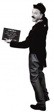 Charley 20er Jahre Stummfilm Schwarz-Weiß Kostüm 2