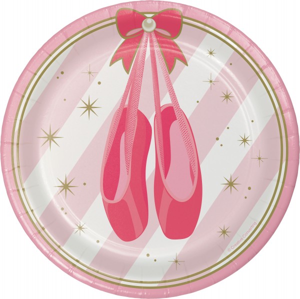 8 Royal Ballerina Pappteller 18cm