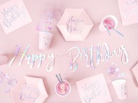 20 Rosa Birthday Servietten 33cm