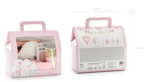 Partykoffer Hurra ein Mädchen 49-teilig 3