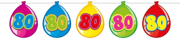 Funny 80th Birthday Girlande 10m
