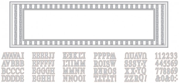 Happily Ever After Banner Silber 1,65m