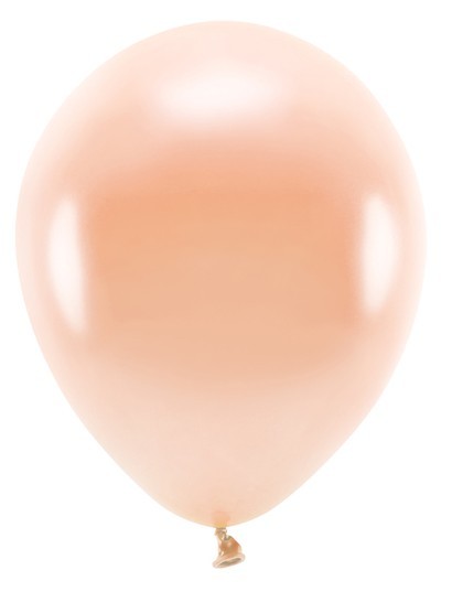 10 Eco metallic Ballons pfirsich 26cm