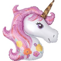 Einhorn Miss Sparkle Folienballon 83 x 73cm