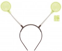 Alien Haarreif mit Neongrünen Antennen