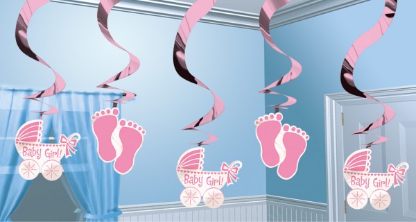 Baby Princess Wirbel Hängedekoration Rosa