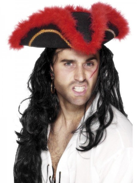 Captain Red Head Piratenhut