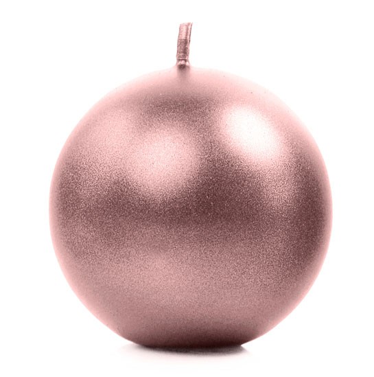 10 Kugelkerzen Torino roségold 6cm