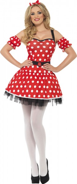 Rotes Pünktchen Minikleid Carmen