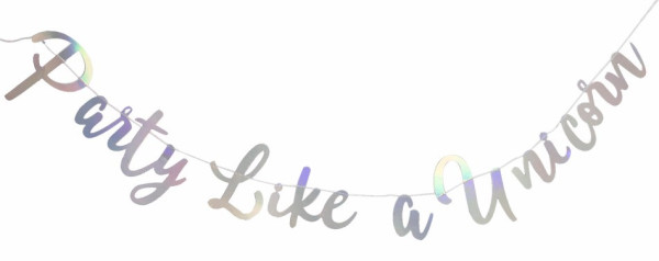 Party like a Unicorn Girlande 1,5m
