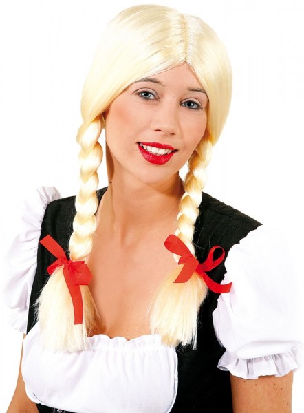 Blonde Flechtezopfperücke Rosi