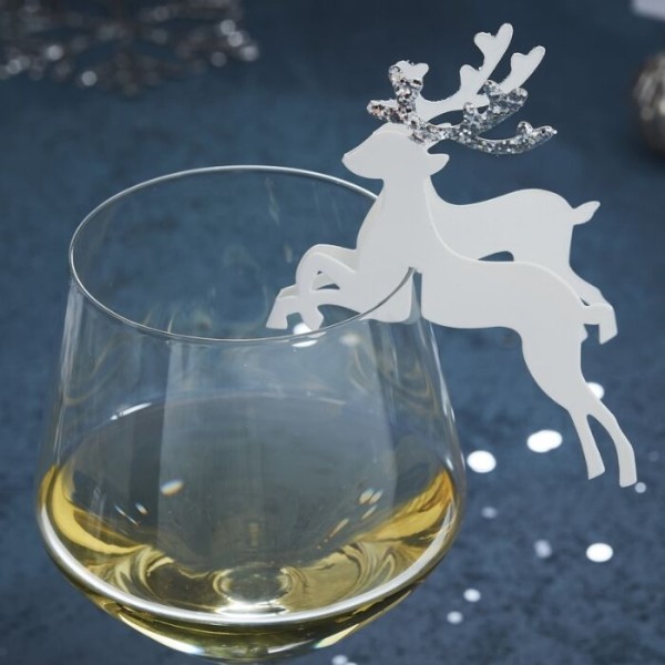 10 Frosty Christmas Glas Dekorationen