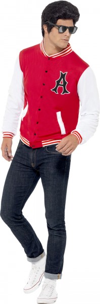 Rote Herren Collage Jacke