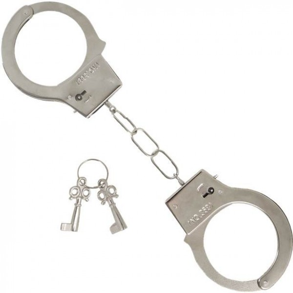 Metallische Handschellen Polizia