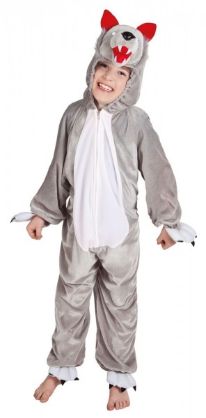 Böser Wolf Kinder-Ganzkörperkostüm