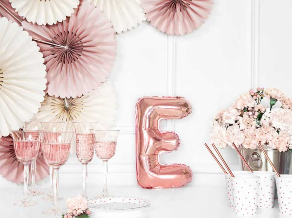 Folienballon E roségold 35cm