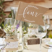 Landliebe Hochzeit Tischnummern 1-12