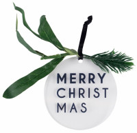 Vorschau: 4 Merry Christmas Baumanhänger