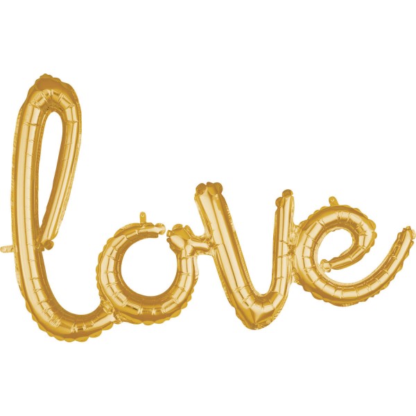 Goldener Love Schriftzug 78 x 53cm